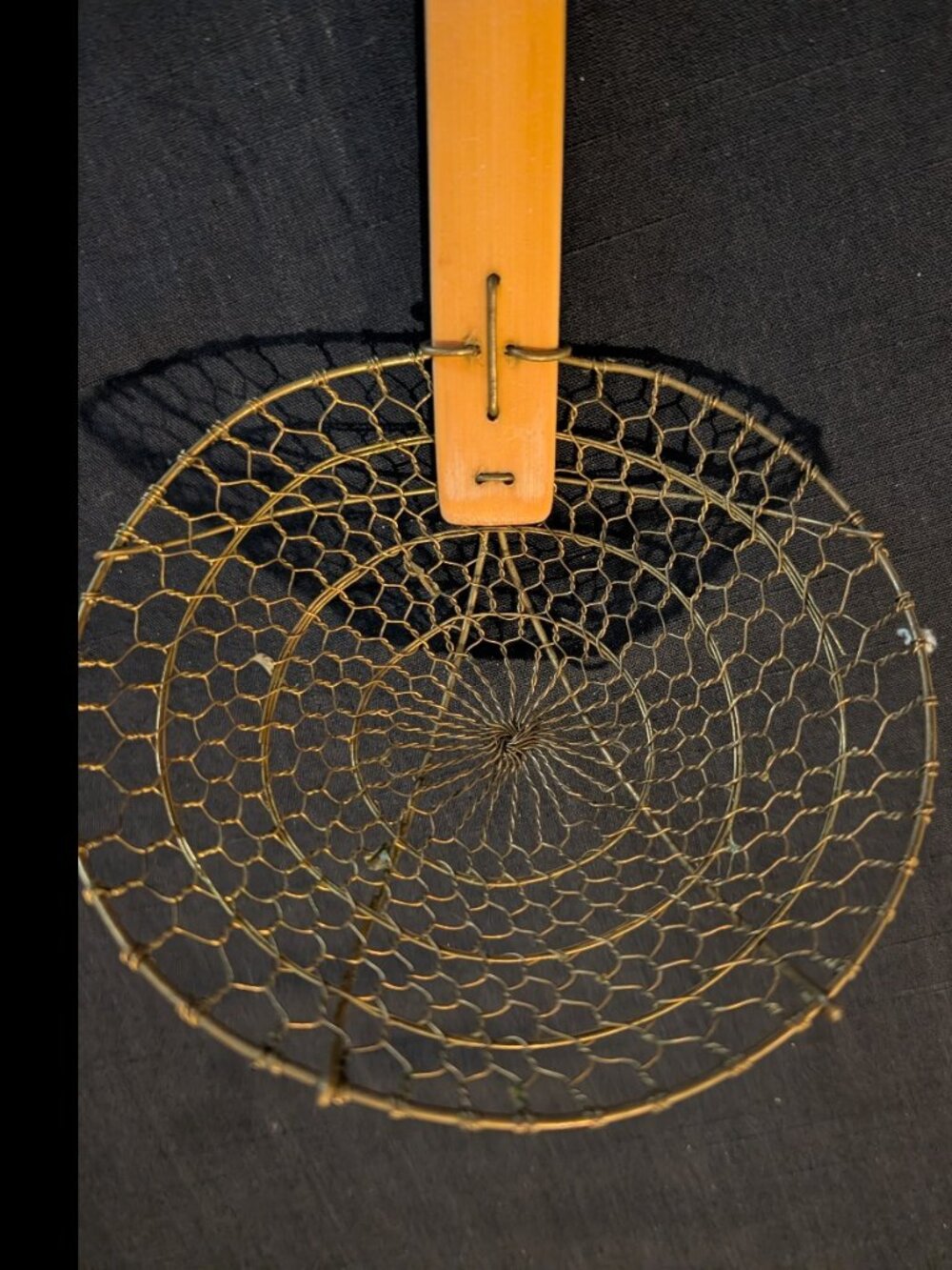 Vintage Wire Skimmer Spider Strainer Kitchen Tool - Picture 8 of 9